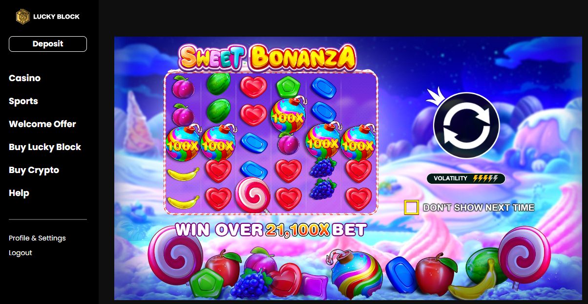 lucky block casino bonus games spelen
