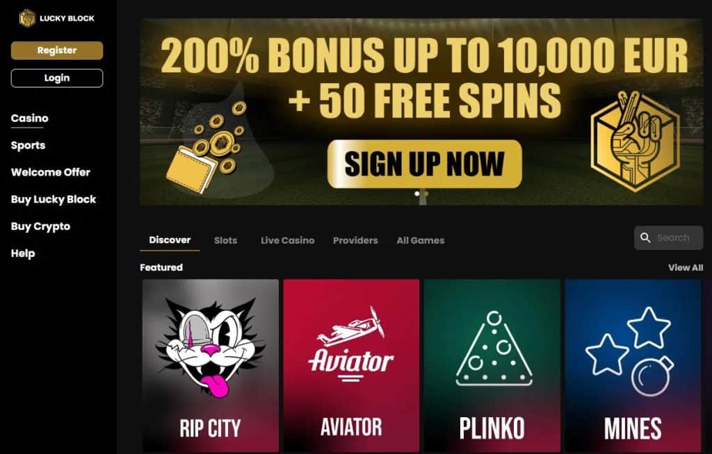 online casino bonus zonder storting - Lucky Block casino