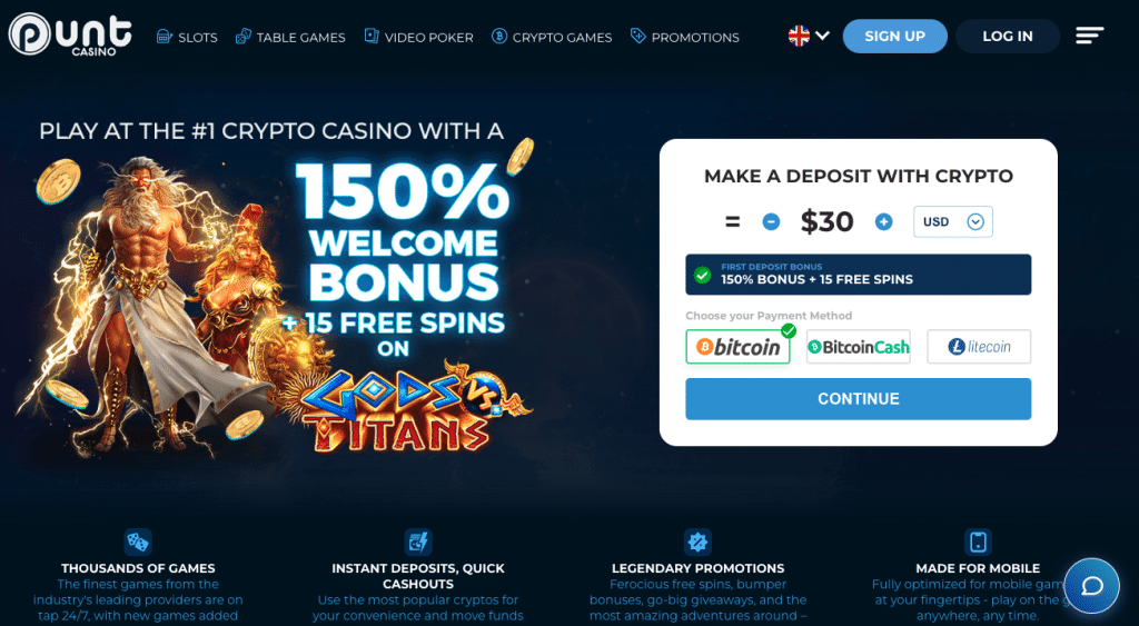 beste crypto gambling sites van punt casino